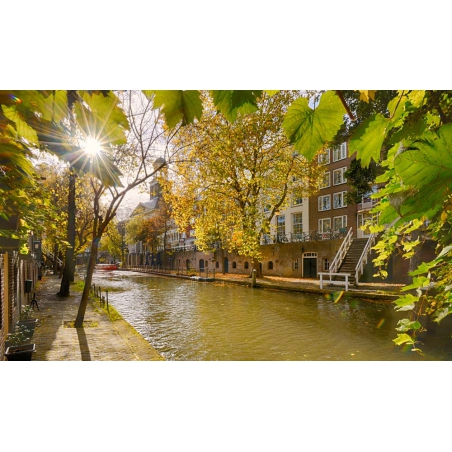 Fotobehang Oudegracht van Utrecht. De mooiste natuur wallpapers uit onze topcollectie Nederlandse landschappen en steden