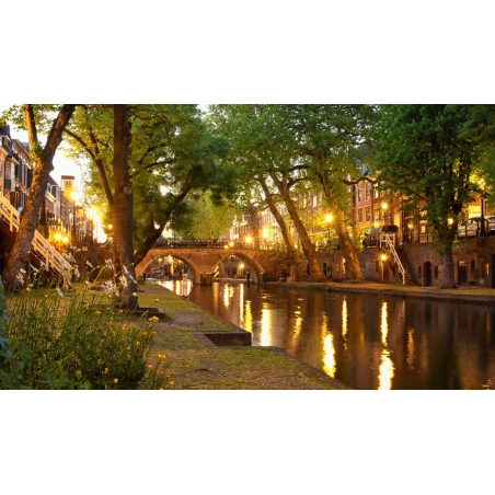 Fotobehang oude gracht Utrecht. Kies uit de mooiste wallpapers uit onze topcollectie Nederlandse steden